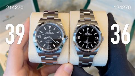 rolex 124270 vs 214270|rolex explorer 36mm thickness.